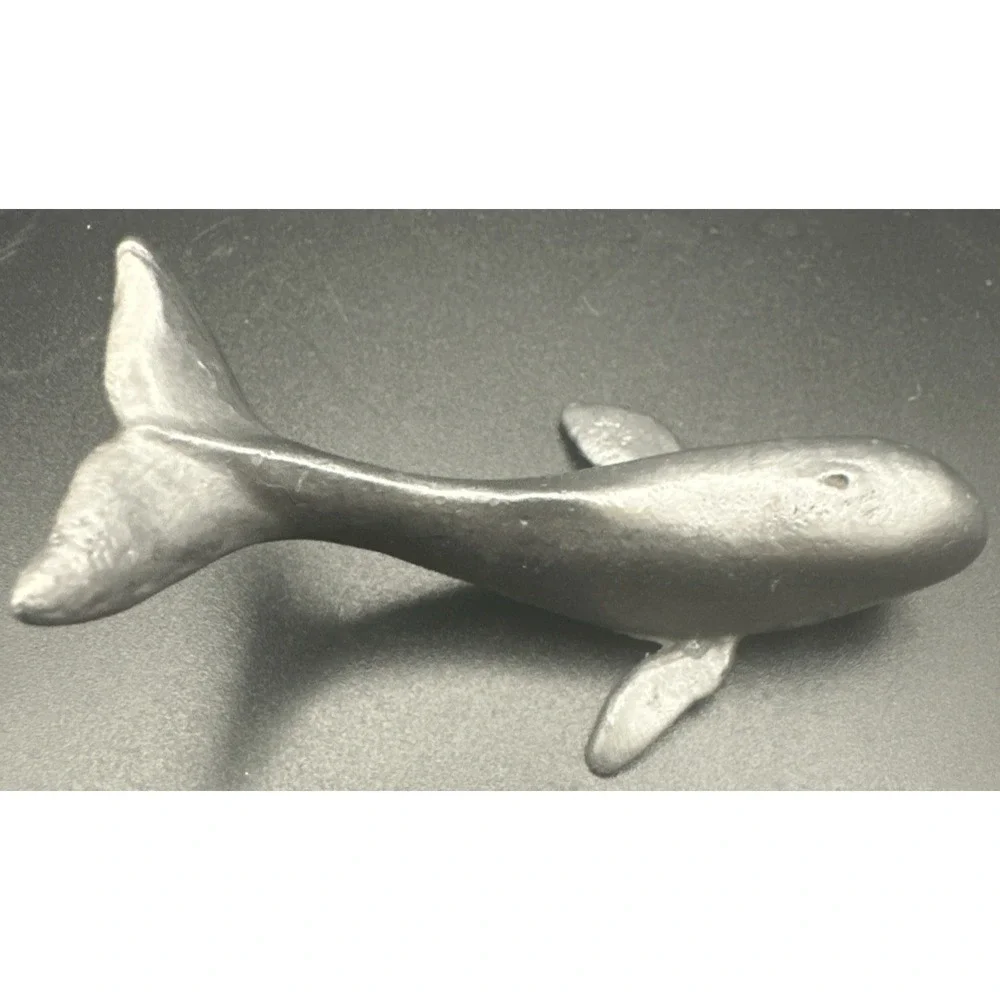 Vintage J.B. (Jennings Brothers) Miniature Pewter Sperm Whale Figurine Maritime
